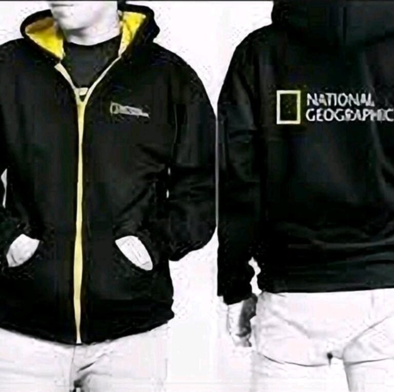 Jaket hoodie logo NatGeo ( ukuran M/L )