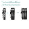 MACRO EXTENSION TUBE for OLYMPUS OMD EPL EPM LUMIX M4/3 Micro 4/3 Mirrorless M4/3 MFT Micro Four Third Mount (Auto Focus, TTL) FUNGSI: Cara paling murah untuk mengubah lensa standard menjadi lensa macro. Untuk foto macro, foto produk, medis, tumbuhan, hewan, perhiasan, detail, forensik, dll FITUR: - Auto focus, metering berjalan normal - Kualitas foto tidak turun sama sekali sesuai kualitas lensa yang dipakai. - Mounting M4/3 MFT Micro Four Third Mount Mirrorless - Bahan Aluminium+Plastik ABS (ringan, kuat) KELENGKAPAN: - Box - Tabung 2 ukuran ( 10mm dan 16mm) +++++++++++++++++++++ CITIUS CAMERA, JAKARTA +++++++++++++++++++++ #citiuscam #citiuscamera #citcam #citiuscam #adapterlensa #lensadapter #macro #fotomakro #macroextensiontube #macroring #omdmacro #macroomd