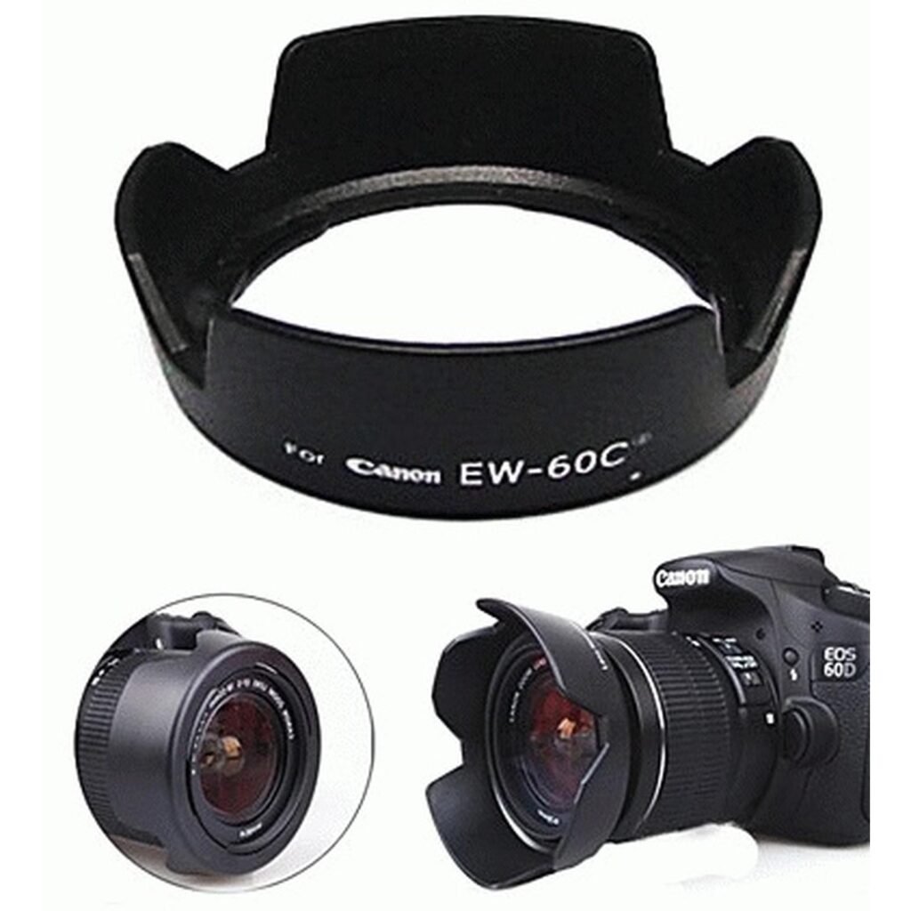 LENS HOOD CANON EOS EW-63C EW63C Lensa Kit Canon 18-55mm STM UNTUK LENSA : - EF-S 18-55mm f/3.5-5.6 IS STM ( Lens Kit Canon EOS 100D EOS 700D EOS 70D ) EOS 100D (EOS Rebel SL1) / EOS 700D (EOS Rebel T5i) FUNGSI : - Berbentuk kelopak bunga lebih pendek, aman efek vignette cocok untuk lensa wide - Menghindari cahaya yang menyilaukan dari depan atau lens flare - Melindungi lensa dari benturan dan goresan - Meningkatkan kontras dan saturasi warna - Bisa dipasang bolak-balik, pengunci model bayonet, mudah dipasang dan dilepas - Bebas vignette, tidak ada bayangan hitam * BUKAN UNTUK LENSA 18-55mm USM versi lama *Packing bubble wrap #citiuscam #citiuscamera #citcam #citiuscam #lenshood #lenshoodcanon ++++++++++++++++++++ CITIUS CAMERA, JAKARTA ++++++++++++++++++++