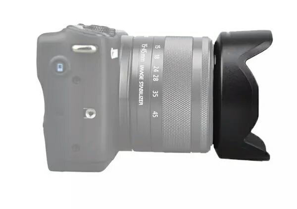 LENS HOOD for CANON EOS M 15-45mm untuk Lensa Kit Canon EOS M 49mm