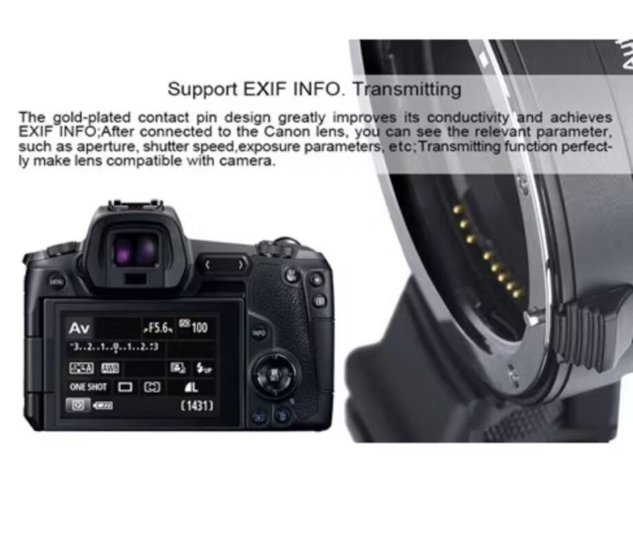 Adapter Lensa Canon EOS DSLR to Body EOS R Mirrorless Lens Adapter (Auto Focus) EF EF-S to RF - Gambar 4
