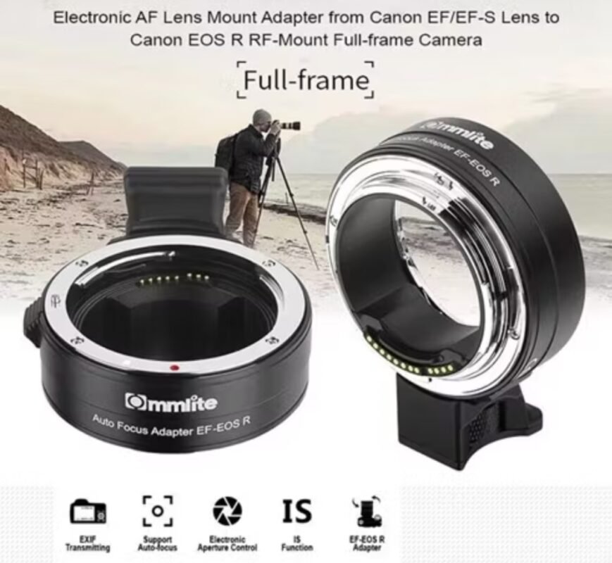 Adapter Lensa Canon EOS DSLR to Body EOS R Mirrorless Lens Adapter (Auto Focus) EF EF-S to RF - Gambar 3